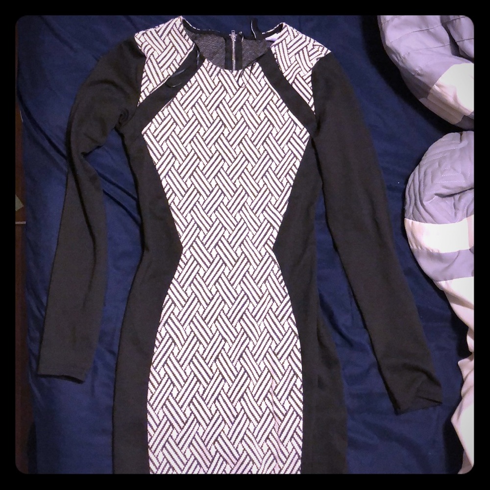 Long sleeve mini dress